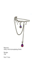 Load image into Gallery viewer, Liquid Fringe Brooch Women Office Chain Pin N6B019