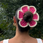 Load image into Gallery viewer, Crochet Floral Hoop Ultra Light Multi S5P411