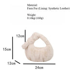 Load image into Gallery viewer, Furry Dumpling Bag Women Plush Mini Handbag S5P722
