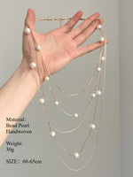 Load image into Gallery viewer, Vintage Layered Star Pearl Necklace Women Elegant N6B010