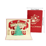 Load image into Gallery viewer, Handmade 3D Red Christmas Tree Pop Up Card N6K304