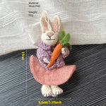 Load image into Gallery viewer, Handmade Felt Rabbit Keychain Balloon Bunny Bag Charm N6G002