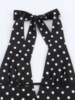 Load image into Gallery viewer, Polka Dot Halter Backless Dress Women Slim Fit N6F196