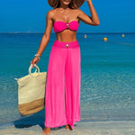 Load image into Gallery viewer, Three Piece Bikini Beach Shorts Separate Swimsuit N6A032