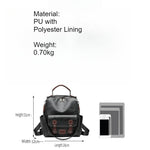 Load image into Gallery viewer, Vintage PU Backpack Large Capacity Travel Student N6F165