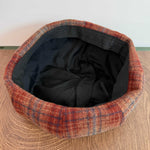 Load image into Gallery viewer, Vintage Beret Plaid Oversized Pumpkin Hat Women N6H232