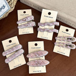 Load image into Gallery viewer, Colored Crystal Oval Hair Clip Acetate Duckbill Bangs S5P896