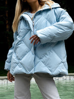 Load image into Gallery viewer, Diamond Quilted Puffer Jacket Women Multiple Colors N5A609