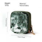 Load image into Gallery viewer, Ombre Tassel Velvet Jewelry Pouch with Double Layer N6E076