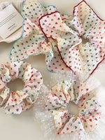 Load image into Gallery viewer, Dopamine Color Heart Bubble Scrunchie Women N6C016