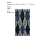 Load image into Gallery viewer, Diamond Pattern Wool Blend Knitted Scarf Unisex Men N6H220