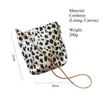 Load image into Gallery viewer, Leopard Print Corduroy Crossbody Bag Women S5P711