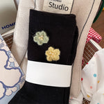 Load image into Gallery viewer, Pearl Flower Fresh Mid-Calf Socks Women Soft Cotton N6H037