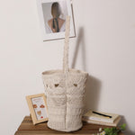Load image into Gallery viewer, Straw-Style Openwork Flower Bucket Bag Women Beach N6E053