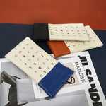 Load image into Gallery viewer, Letter Print Snap Closure Glasses Case Canvas Pouch S5P849