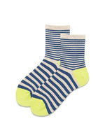 Load image into Gallery viewer, Color Block Stripe Athletic Mid-Calf Socks Women N6C166