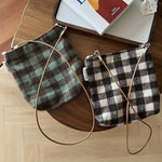 Load image into Gallery viewer, Retro Plaid Tweed Crossbody Bag Women Small Mini S5P706