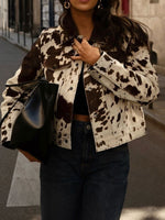 Load image into Gallery viewer, Urban Street Style Printed Blazer Women White N5A564