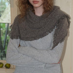 Load image into Gallery viewer, Womens Yak Down Wool Blend Fringe Knit Scarf N6K240