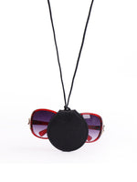 Load image into Gallery viewer, Genuine Leather Neck Lanyard Magnetic Sunglasses Clip N6B188
