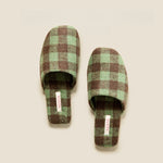 Load image into Gallery viewer, Checkerboard Velvet Slippers Couple Thin Plush M5A279
