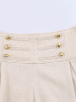 Load image into Gallery viewer, Sleeveless Stand Collar Knot Zip Vest Shorts Set N6F202