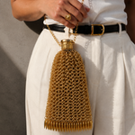 Load image into Gallery viewer, Retro Gold Metal Mesh Phone Purse Crossbody N6E028