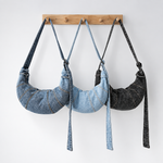 Load image into Gallery viewer, Women's Washed Denim Dumpling Crossbody Bag N6J197