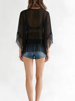 Load image into Gallery viewer, Fringe Beach Cover Up Tunic Women N6F250
