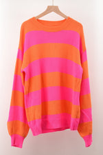 Load image into Gallery viewer, Striped Knit Sweater Women Loose Casual Oversized N5A911