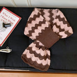 Load image into Gallery viewer, Wave Stripe Knit Scarf Women Wool Blend N6H311