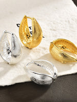 Load image into Gallery viewer, Teardrop Cuff Earrings Double Sided Texture Women N6C064