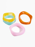 Load image into Gallery viewer, Resin Bangle Retro Irregular Statement Bracelet N6A198