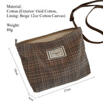 Load image into Gallery viewer, Fine Grid Pattern Clutch Bag Women Cosmetic Purse S5P650