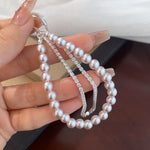 Load image into Gallery viewer, Manta Rose Double Layer Pearl & Zircon Bracelet N6H178