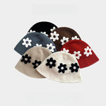 Load image into Gallery viewer, Hand Knit Floral Beanie Women Fisherman Hat M5A316