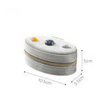 Load image into Gallery viewer, Natural Stone Velvet Jewelry Organizer Box N6G058