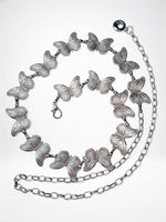 Load image into Gallery viewer, Silver Butterfly Waist Chain Women S925 N6C156