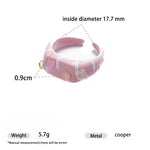 Load image into Gallery viewer, namel Dome Ring Women Light Stackable Adjustable S5P881