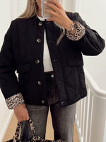 Load image into Gallery viewer, Street Fashion Quilted Jacket Casual Woven Polyester N5A726