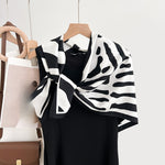 Load image into Gallery viewer, Retro Stripe Print Scarf Multi-Color Women M5A343