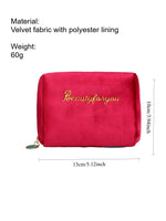 Load image into Gallery viewer, Retro Velvet Brush Pouch Women N6B132