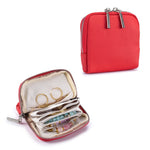 Load image into Gallery viewer, Genuine Leather Layered Jewelry Pouch Organizer N6E064