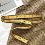 Load image into Gallery viewer, Unisex Yellow Tape Measure Canvas Belt N6J133