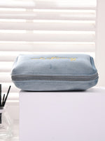 Load image into Gallery viewer, Fur Embroidery Makeup Bag Travel Organizer Women N6B114