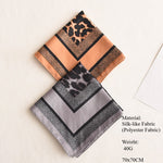 Load image into Gallery viewer, Silk Like Leopard 70x70 Scarf Multi-Color Women M5A350