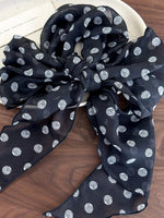 Load image into Gallery viewer, Polka Dot Mesh Long Scarf 180cm Women N6C011