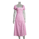 Load image into Gallery viewer, Elegant Off Shoulder Floral Maxi Slit Dress N6A091