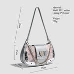 Load image into Gallery viewer, Detachable Chain Shoulder Bag PU Underarm Silhouette S5P316