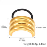 Load image into Gallery viewer, 18K Gold Plated Titanium Steel Butterfly Hair Tie S5P452